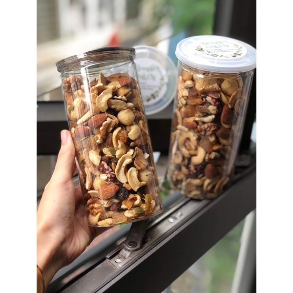 [Vị Nguyên Bản] Granola siêu hạt siêu Vip 5% yến mạch thơm ngon giòn rụm hỗ trợ giảm cân, thực phẩm tốt cho mẹ và bé