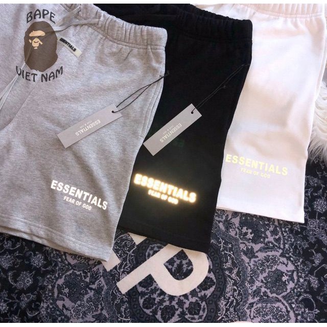 Short FOG Essentials 3M, Quần short Essentials, quần Fear of god 3M nhiều màu SS2021 Bape Việt Nam