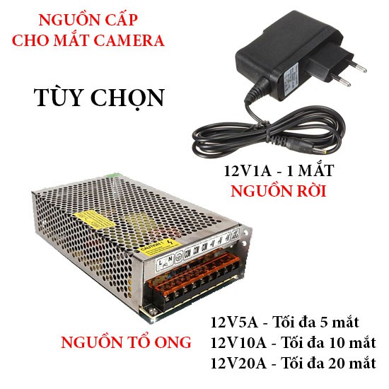 Trọn bộ 1-4 mắt camera an ninh giám sát cho gia đình, biệt thự, trường học, nhà xưởng, trang trại chính hãng HikVision