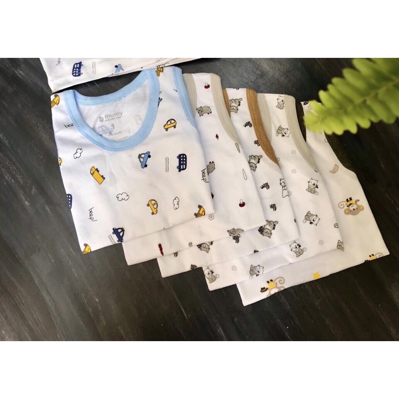 bán lẻ áo ba lỗ mumy chất cotton mát cho bé