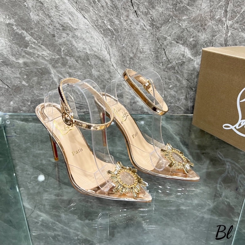 Giày sandal cao gót lbt mica mặt trời fullbox túi giấy