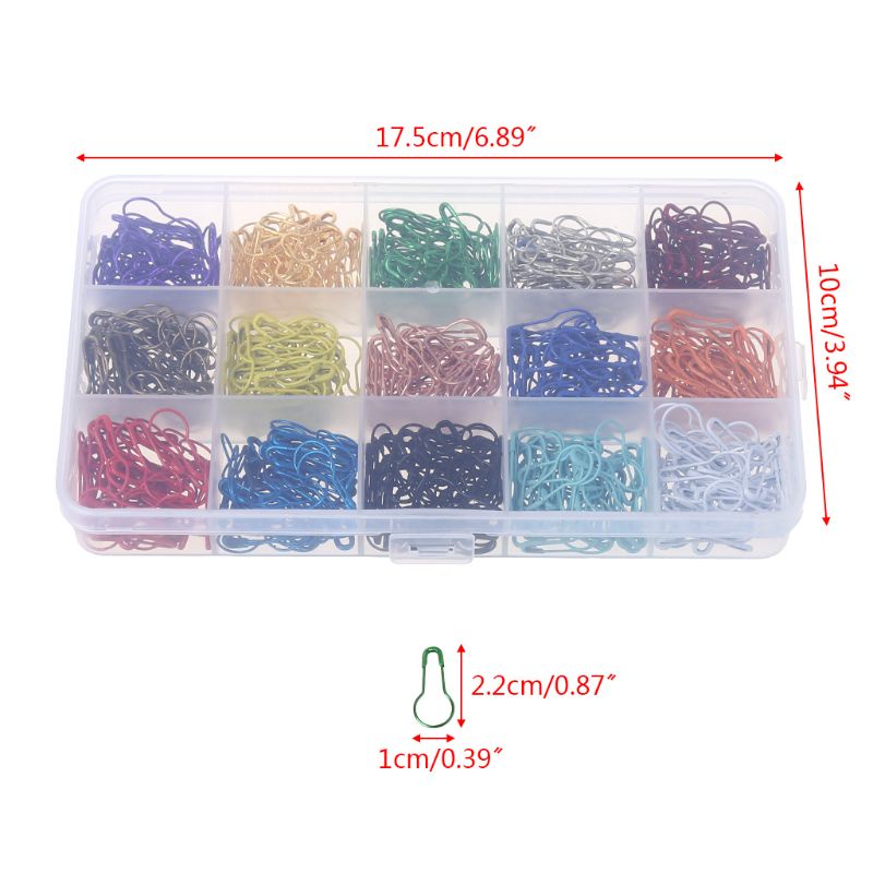 Hộp 750 Ghim Cố Định Đan Len Chuyên Dụng