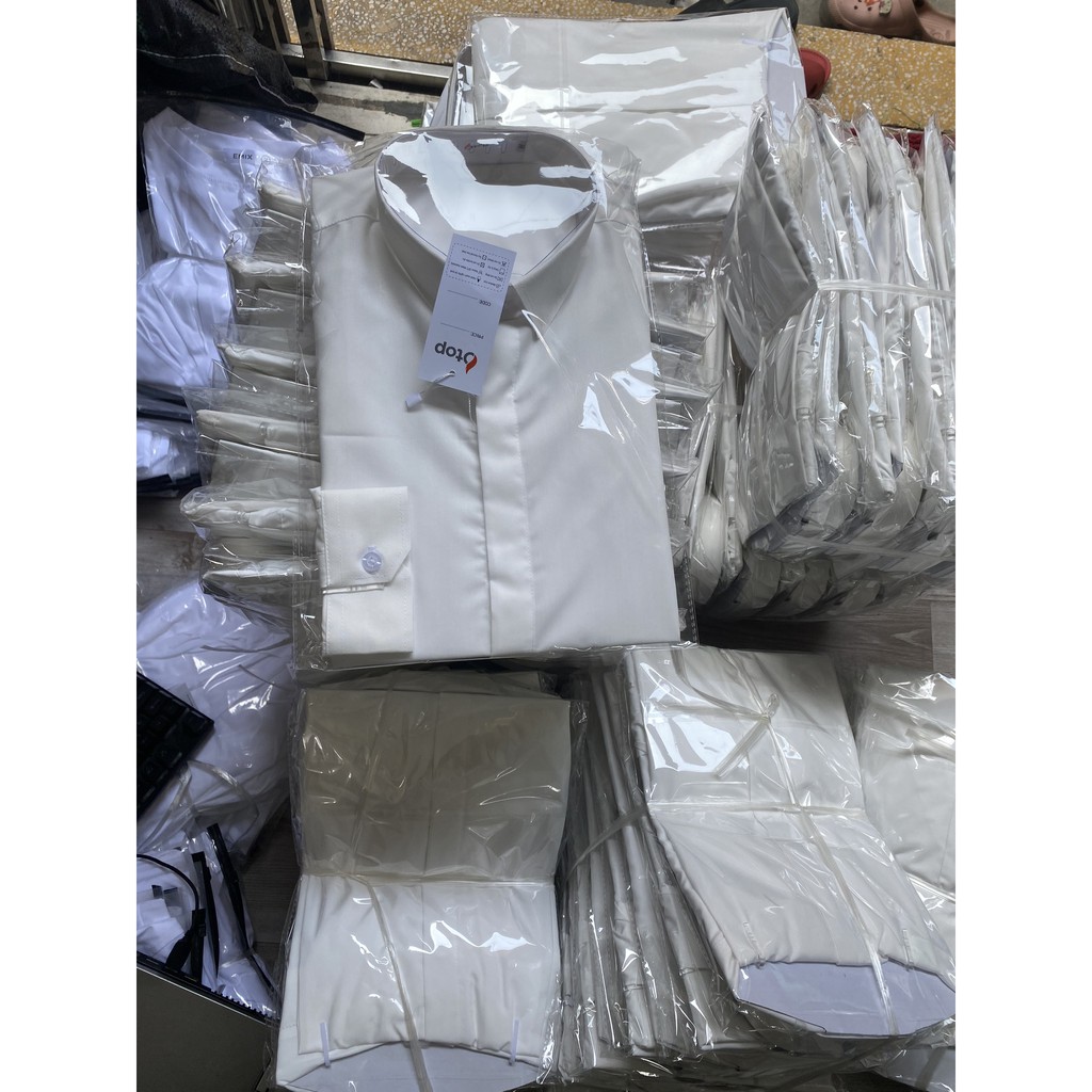 Áo sơ mi nam dài tay dáng ôm sơ cổ bẻ vải lụa thái chống nhăn chống xù | BigBuy360 - bigbuy360.vn