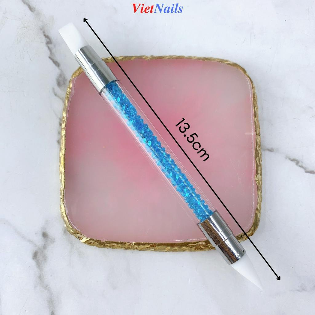 Bút Silicone Đa Năng Hai Đầu, Bút Nặn Hoa, Đẩy Sticker, Dán Foil, Chỉnh Hình Gel
