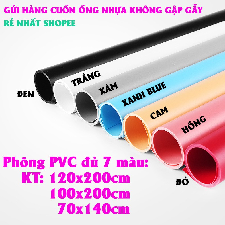 2K08 Phông nền nhựa PVC trơn chụp ảnh sản phẩm ulzzang hàn quốc instagram giấy PVC nhiệt 3 in 1