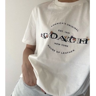 Áo thun nữ cổ tròn ngắn tay coach f33867
