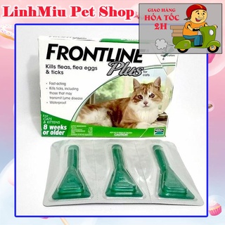 Nhỏ gáy Trị ve rận cho mèo Frontline plus