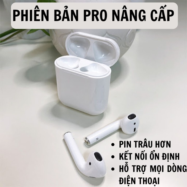 Tai nghe bluetooth i12 Bản Pro Nâng Cấp Cảm Biến Vân Tay Nghe Hay Lắp Vừa Ốp Lưng Case Airpods