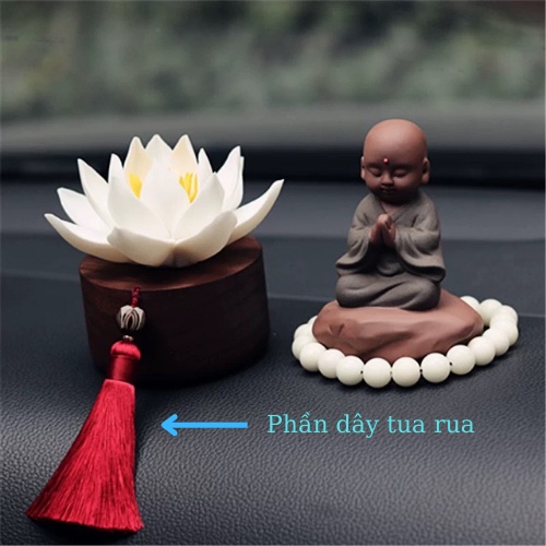 Phụ Kiện Trang Trí Xe Hơi - Mộc Liên Hoa Trang Trí Taplo Xe Ô Tô Tinh Dầu Thơm Cao Cấp