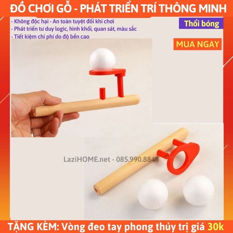 [MUA 1 ĐƯỢC 2] do choi tre em, đồ chơi trẻ em THỔI BÓNG Lazi HOME - Tặng kèm vòng đeo tay phong thủy trị giá 30k