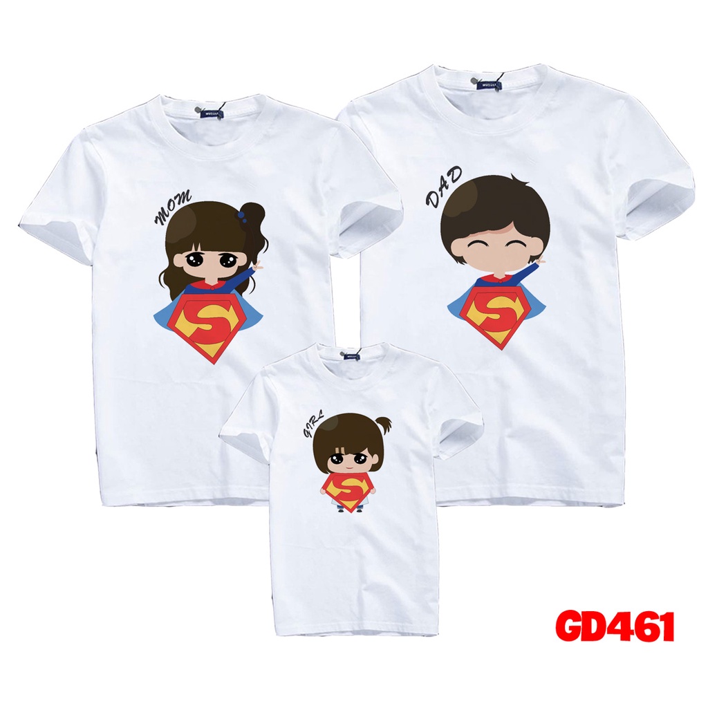 Hình Ảnh Áo Gia Đình Đẹp Cả Nhà Siêu Nhân - KTQN TSHIRT AND UNIFORM