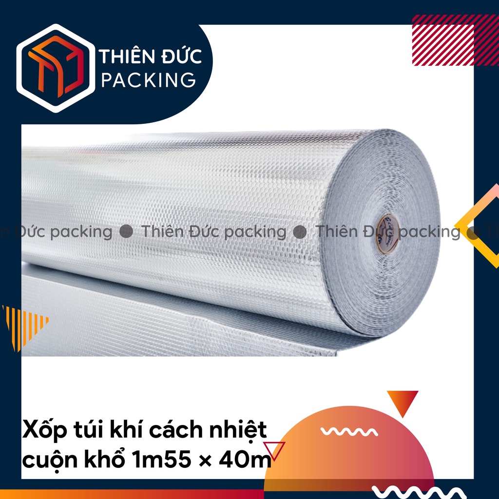 Tấm xốp cách nhiệt chống nóng, chống nắng, bạt cách nhiệt, dán kính cửa sổ, trần nhà, mái tôn khổ 1.55m