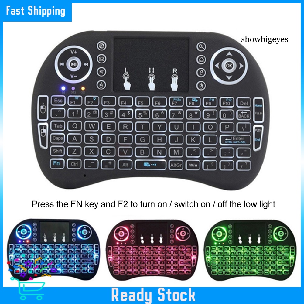Bàn Phím Bluetooth Không Dây Com-I8 Mini Kèm Cảm Ứng Cho Xbox 360 Tablet