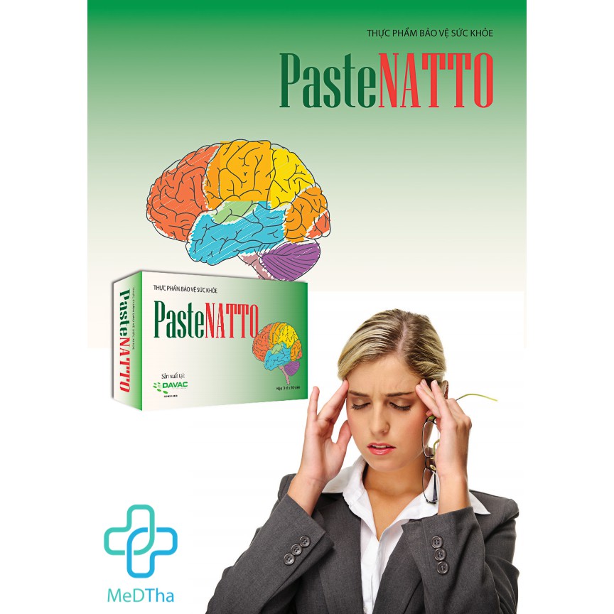 Viên uống PasteNatto - Chống đột quỵ, cải thiện tuần hoàn não, giảm nguy cơ tai biến - Viện Pasteur Đà Lạt (DAVAC)