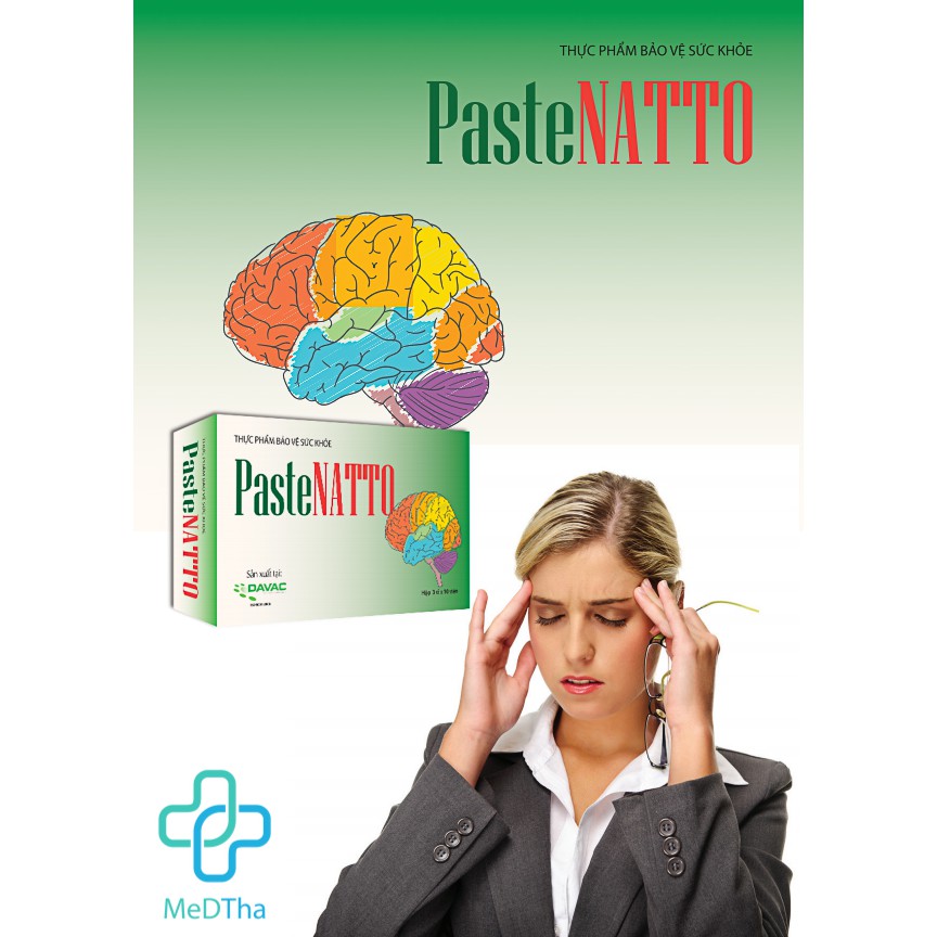 Paste Natto - Chứa Nattokinase, Ginkgo Biloba, Viên Uống Chống Đột Quỵ, Ngừa Tai Biến, Hoạt Huyết Dưỡng Não