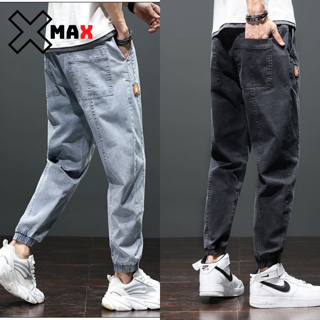 Quần jean nam Xmax jean nam dáng jogger chất bò DENIM đẹp trẻ trung phong cách hottrend Hàn Quốc B050