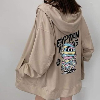 Áo Hoodie Nữ zombie xác ướp Bigsize Ulzzang form rộng trơn Uni Mùa Đông