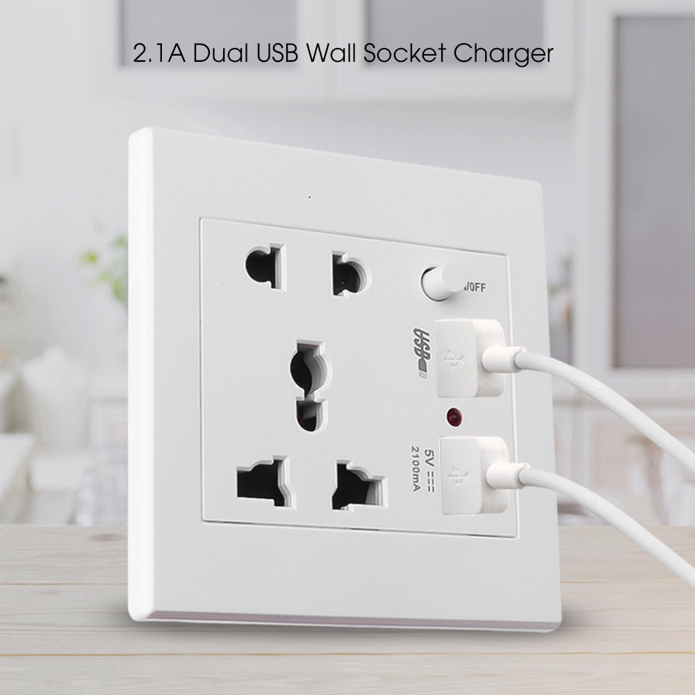 Ổ Cắm Gắn Tường 2.1a