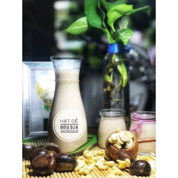 Ly thủy tinh sinh tố - Lọ hoa thủy tinh decor 350ml Chai thủy tinh eo Love decor siêu dày đẹp