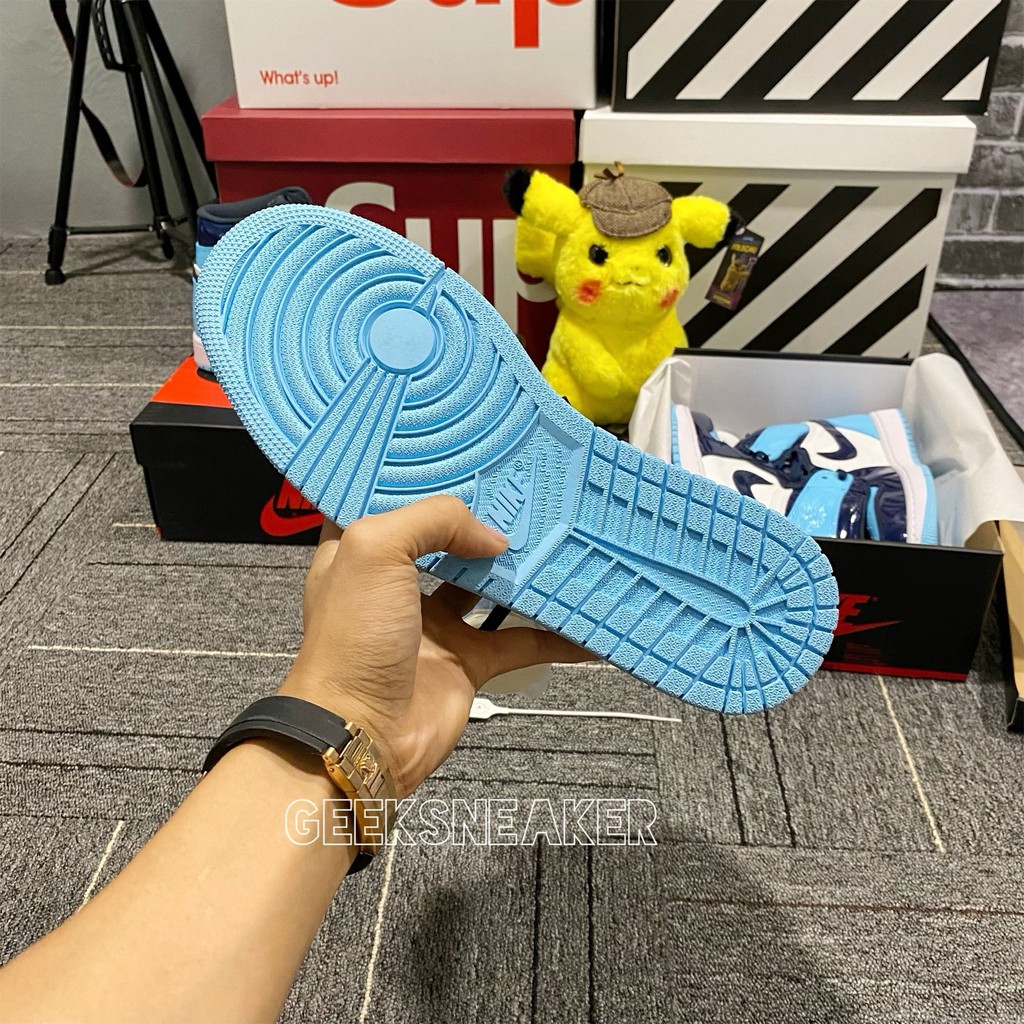 [GeekSneaker] Giày Jordan 1 Blue Chill UNC Patent | BigBuy360 - bigbuy360.vn
