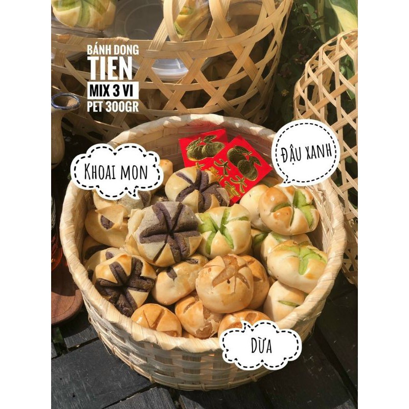 Bánh đồng tiền mix 3 vị 300g