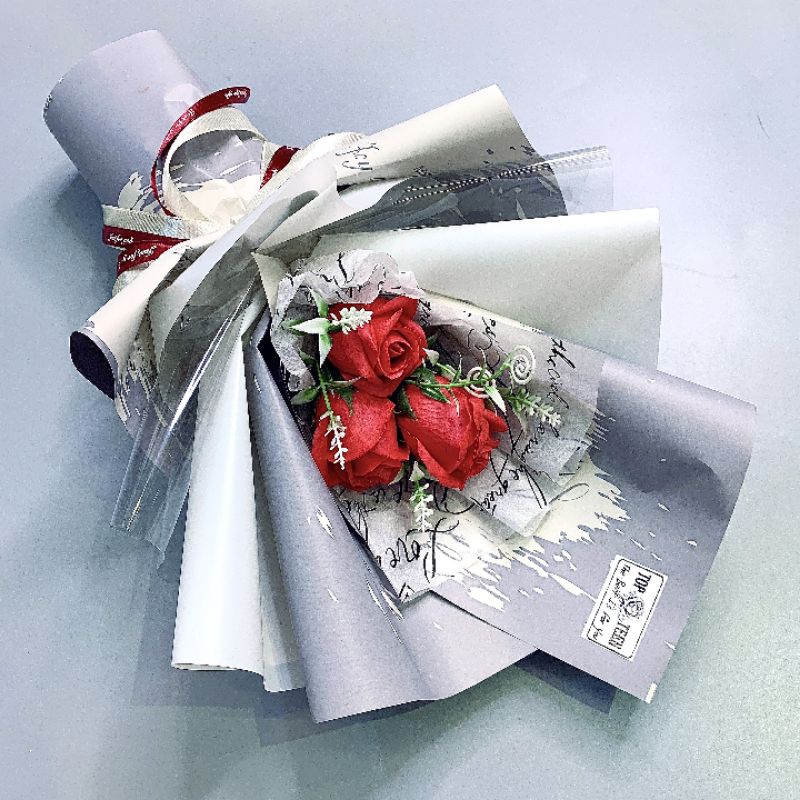 Hoa hồng sáp 3 bông