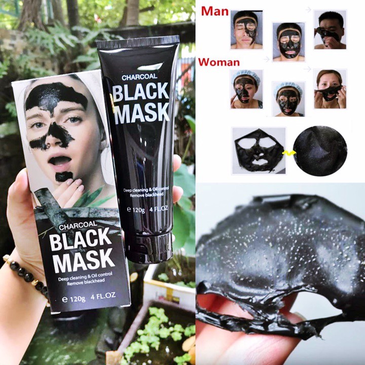 Mặt Nạ Lột Mụn Than Tre Black Mask Charcoal 120g – HUKB470