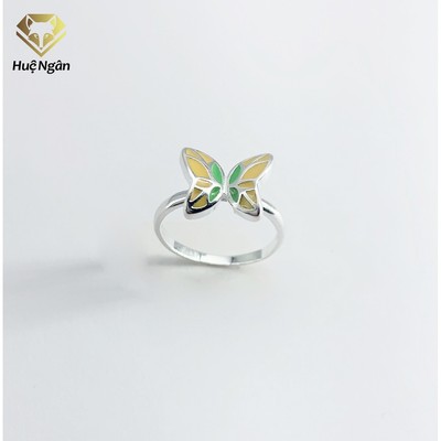 Nhẫn bạc Ý 925 Huệ Ngân - Uyên ương hồ điệp TJ004 (li tay nhỏ)