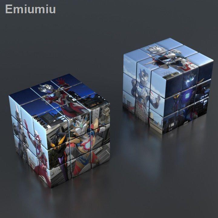 ❏☸✉Original Obu Galaxy Cerro Ultraman Rubik s Cube cậu bé đồ chơi trẻ em phát triển ý tưởng tùy biến câu đố trí tuệ