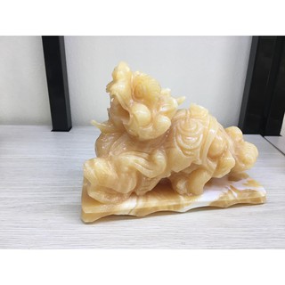Cặp Tỳ Hưu đá Hoàng Long, đá Ngọc Xanh có đế