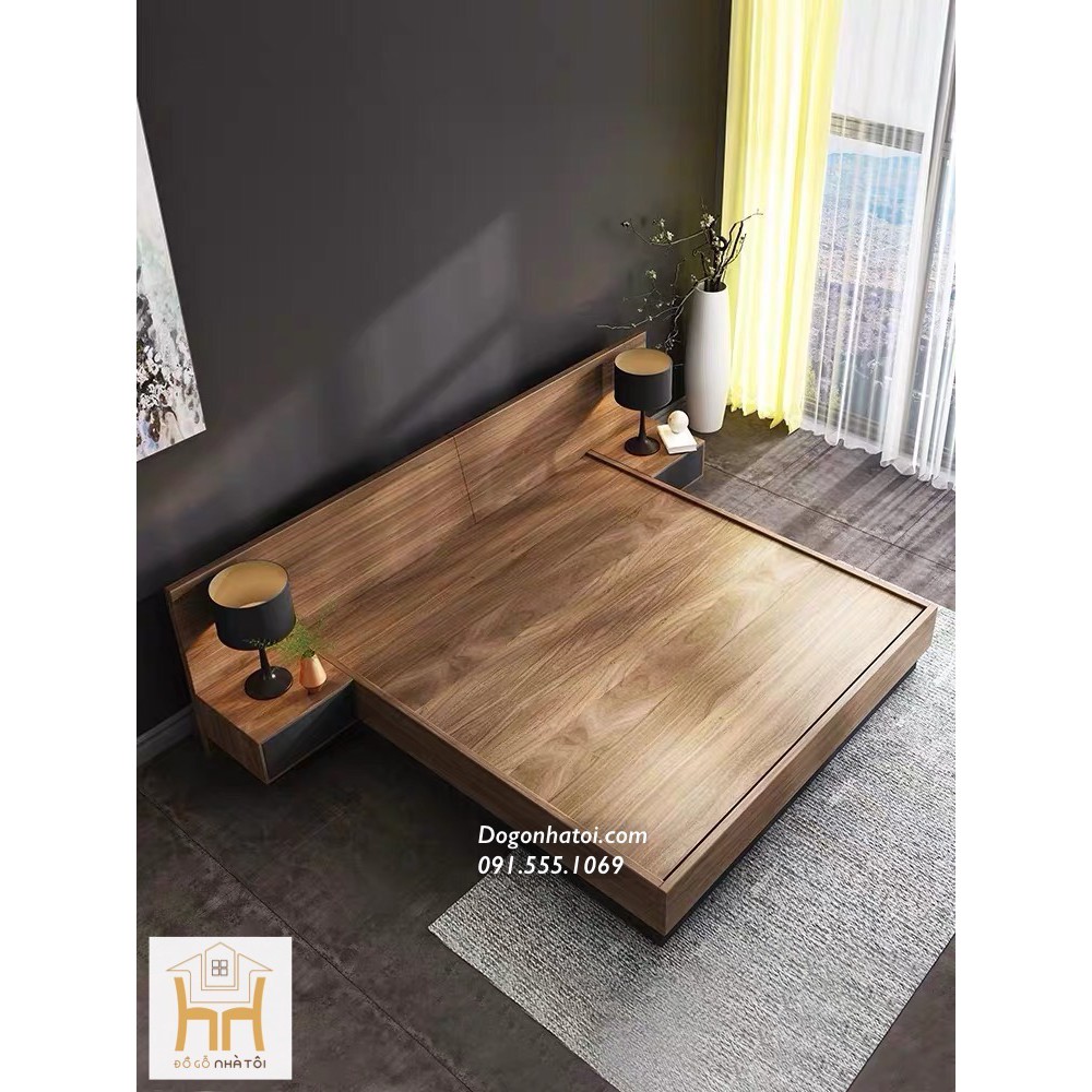 GIƯỜNG NGỦ HIỆN ĐẠI CÓ NGĂN KÉO - ĐỒ GỖ NHÀ TÔI