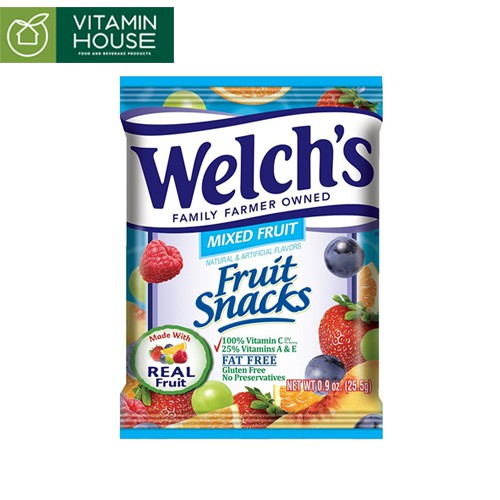 Kẹo dẻo trái cây Welch's 22.7g - Welch's Mixed Fruit Snack
