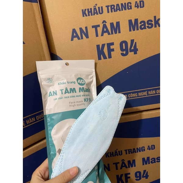 khẩu trang KF94 AN TÂM 1 thùng 30 gói full màu