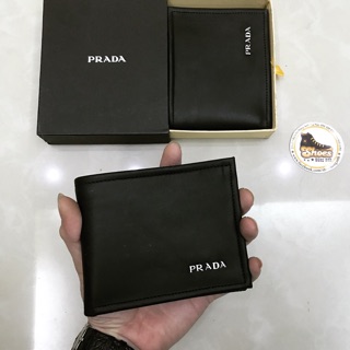 [ĐỘC QUYỀN] Ví da PRADA nam DA DÊ XỊN 100%