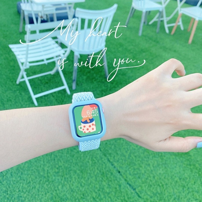 Dây Nylon Cho Đồng Hồ Thông Minh Apple Watch Series 7 6 SE 5 4 3 2 1 iWatch 45mm 44mm 42mm 41mm 40mm 38mm