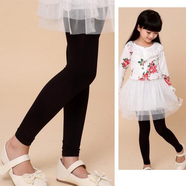 Quần Legging Dài Đến Mắt Cá Chân Dày Vừa Phối Màu Da Dành Cho Bé Gái#10.11