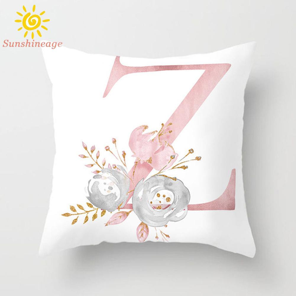 Áo Gối Khổ 45x45cm Họa Tiết 26 Chữ Cái Tiếng Anh