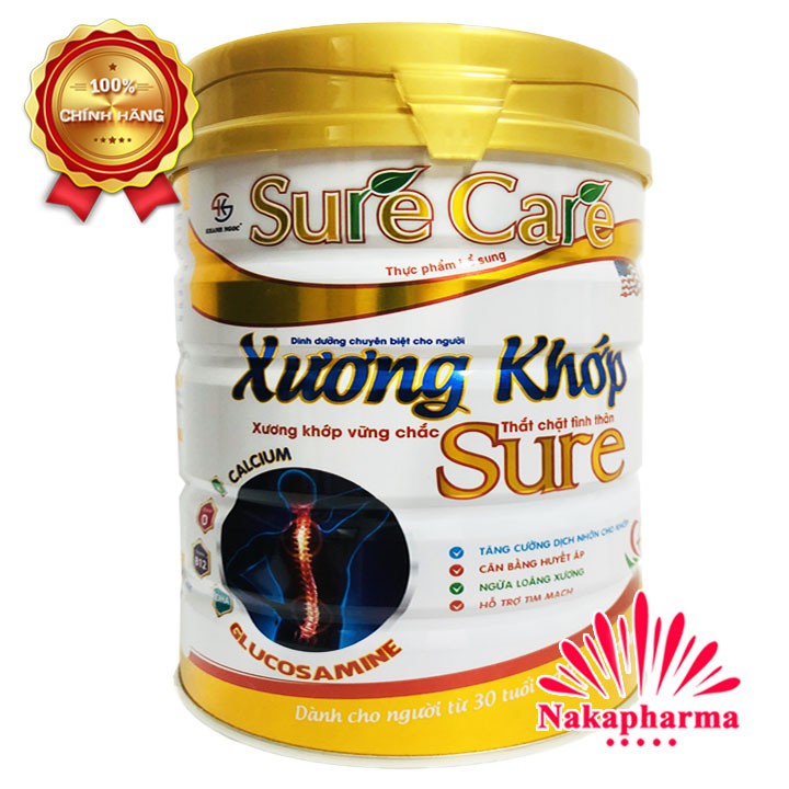 Sữa bột Sure Care Xương Khớp 900g | Surecare