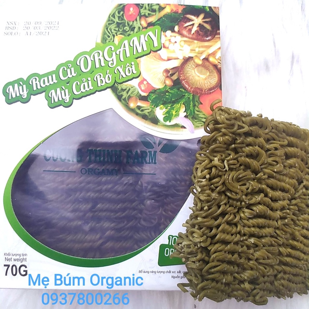 [ HCM Giao Hỏa Tốc - Mì 3 Vị ] Combo 5 Gói Mì Rau Củ Hữu Cơ Organic ORGAMY. Chuẩn  Eat clean Giảm Cân, Ăn chay,Mặn - 70g