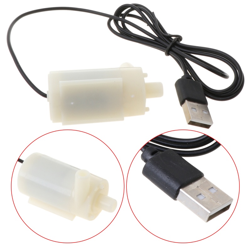 Thiết Bị Bơm Nước Cho Bể Cá Dc 5v 2-3l / Phút
