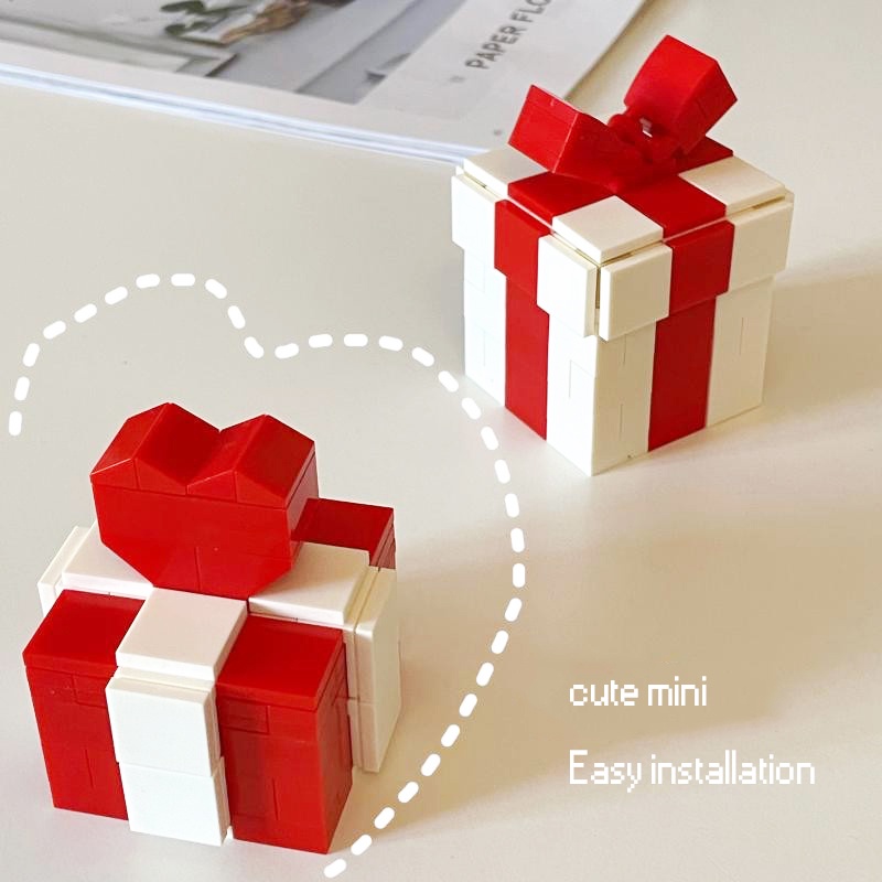 Hộp trang sức khối xây dựng hộp quà valentine món quà sinh nhật câu đố