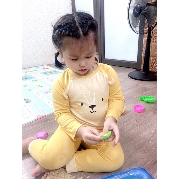 BỘ DÀI TAY KWOO thun lạnh tai thú cho bé sơ sinh/ bé gái/bé trai hàng loại 1