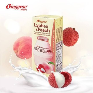 [HÀNG CHÍNH HÃNG] Sữa Vải Đào Binggrae Hàn Quốc 200ml