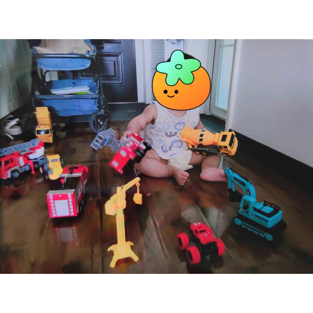 Bộ đồ chơi ô tô mô hình  xe xây dựng,máy xúc, xe tải, cần cẩu cho trẻ em, đồ chơi cho bé