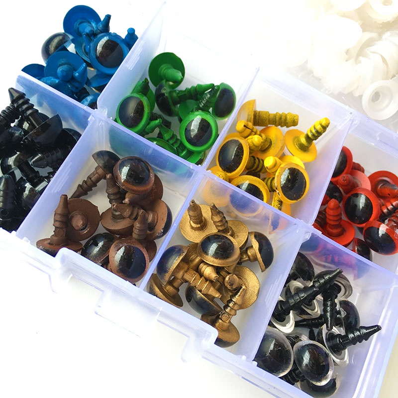 Set 80/40 Cặp Mắt 8 Màu 10mm Cho Đồ chơi nhồi bông