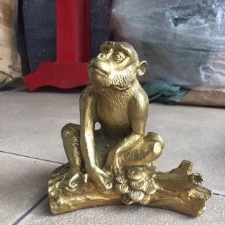 TƯỢNG CON KHỈ BẰNG ĐỒNG NGUYÊN CHẤT