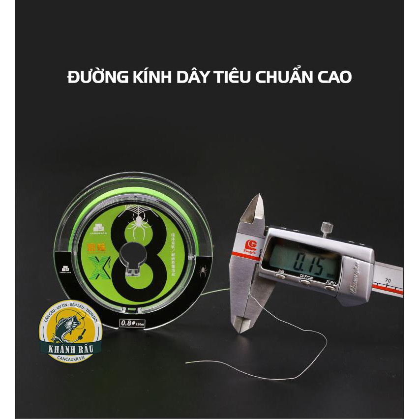 Dây Dù Câu Cá Tarantula Nhện Xanh 120m LURE STAR