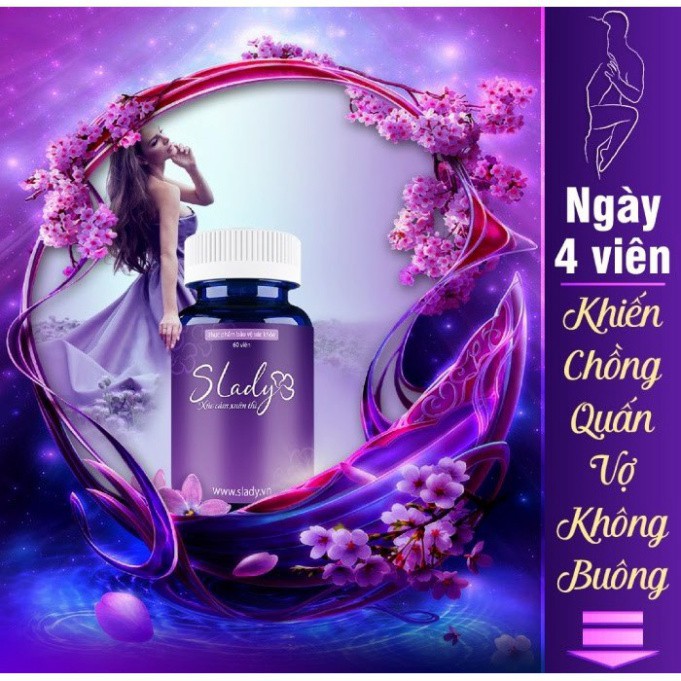 SLADY Viên Uống Nội Tiết Tố Nữ - Hết Khô Hạn Và Tăng Cường Sinh Lý Nữ
