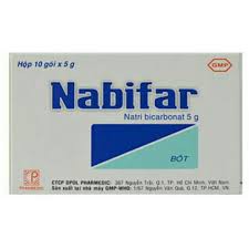 Muối rửa Nabifar (hộp 10 gói x 5g)