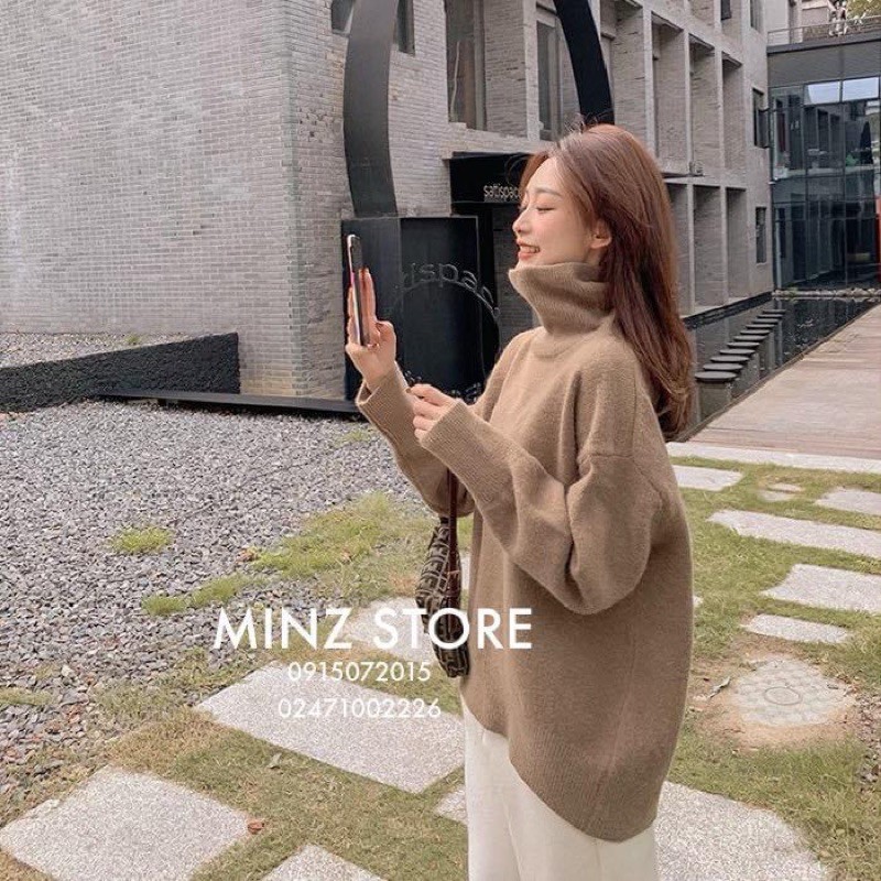 [Mã WARUN27 giảm 12k đơn 99k] ANU0007 - ÁO LEN DẠ NỮ CỔ LỌ | BigBuy360 - bigbuy360.vn